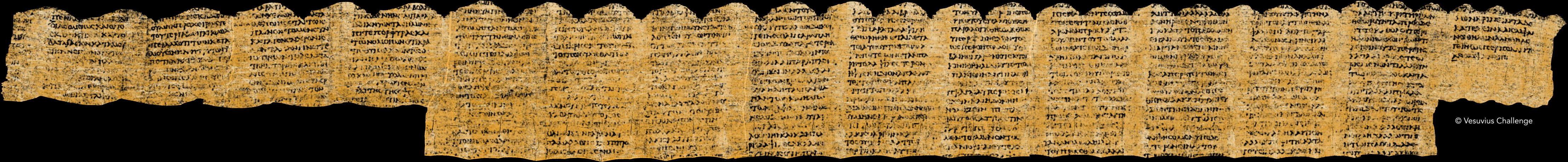 Il papiro "srotolato" virtualmente